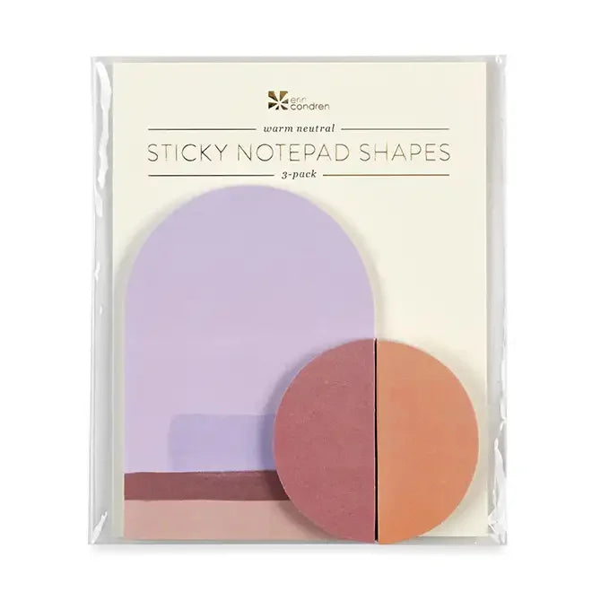 Erin Condren - Sticky Notepad Shapes - 3 pk