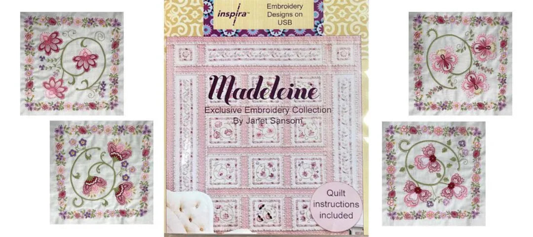 Inspira - Madeleine Embroidery Design USB