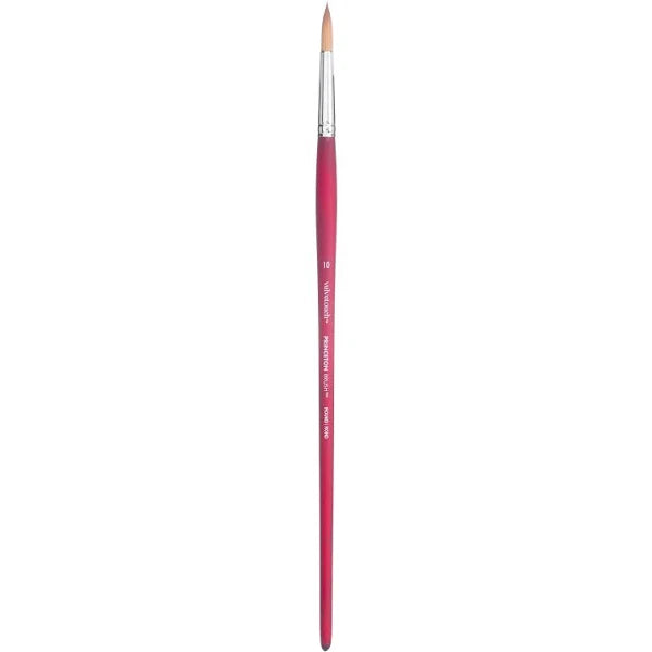 Princeton - Velvetouch - Level 2 Round Paint Brush for Acrylic - Long Handle - Series 3900