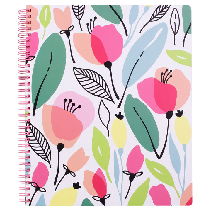 Steel Mill &  Co.® - Pink Poppy Large Notebook