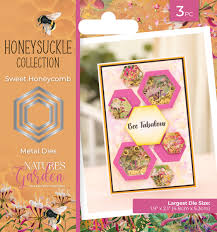 Crafter's Companion - Nature's Garden - Honeysuckle Collection - Sweet Honeycomb Metal Dies